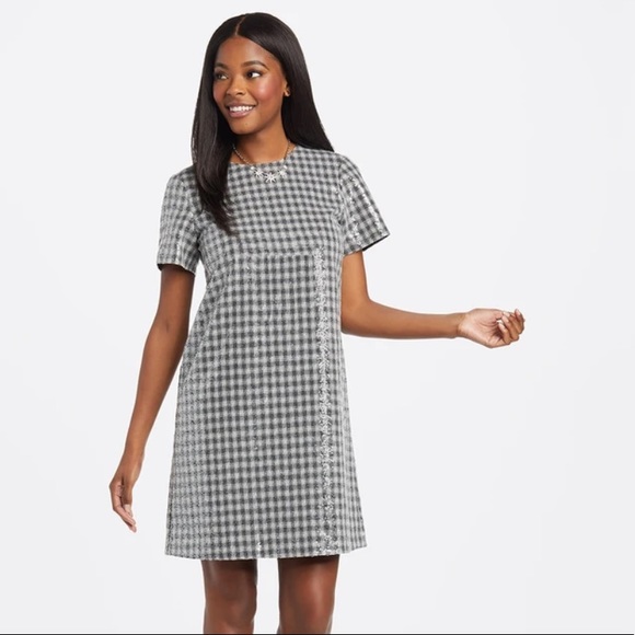 NWT Draper James Sequin Shift Dress - Picture 4 of 9